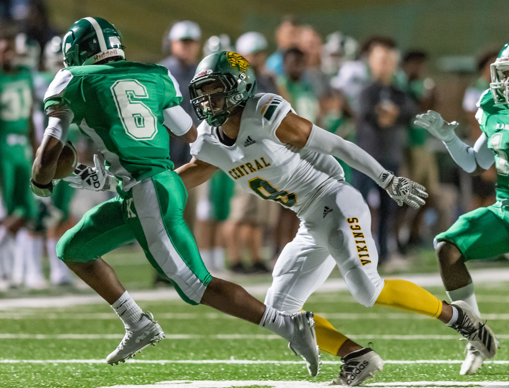 Friday night high school football action
